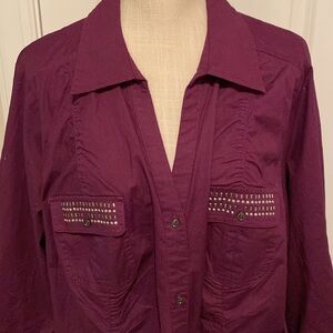 Lane Bryant women’s blouse size 22/24 plum